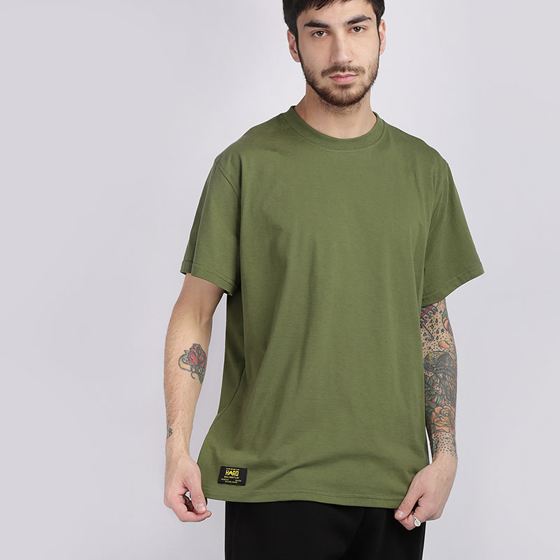 мужская зеленая футболка Hard Hard Hard-зеленая - цена, описание, фото 1
